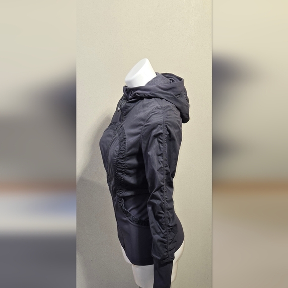 LULULEMON Dance Studio Jacket Hoodie Gray Reversible - Picture 4 of 12